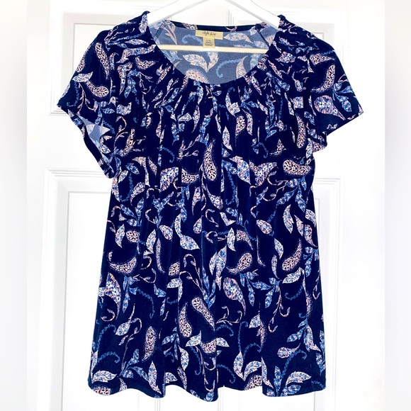Style & Co Aquatic Top - Picture 1 of 5